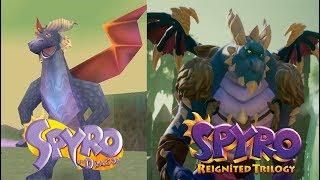 Spyro the Dragon Bubba Comparison (PS1 and Reignited)