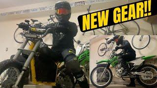 Got New Dirt Bike MX Riding Gear | Fox V1 Helmet Fly Racing F-16 100% Strata 2 Goggles