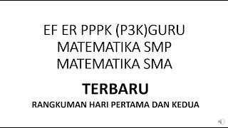 FR PPPK (P3K) - GURU MATEMATIKA SMP DAN SMA