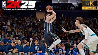 NBA 2K25 PS5 4K UHD | Mavericks vs Hornets | Immersive TV Broadcast Experience!