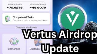 Vertus Airdrop Update Listing Date And Withdrawal