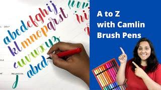 Camlin Brush Pens Calligraphy | Review and Basics of Brush Calligraphy