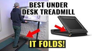 The BEST under desk treadmill for a sit stand desk - IT FOLDS!! (Full Review)