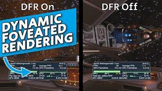 Pimax CRYSTAL Dynamic Foveated Rendering test in Elite Dangerous!