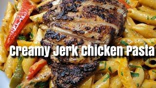 Creamy Jerk Chicken Pasta | Jerk Chicken Rasta Pasta