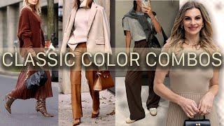 Fall 2024 Color Combos that look Classic, Expensive, and Sophisticated