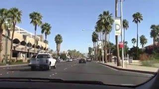 driving through Palm Springs California