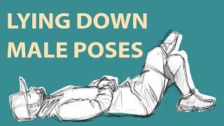 Life Drawing | Lying Down Poses (Male)