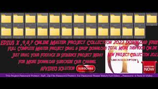 Download Free EDIUS X 9 8 7 Master Drag Drop Online Project Collection Free Download afvideo