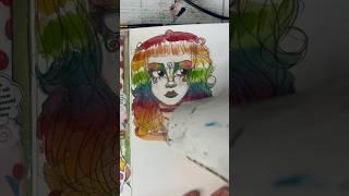 SUBSCRIBE  #artartist #artist #sketchbook #speedpaint #rainbow #doodle #sketch