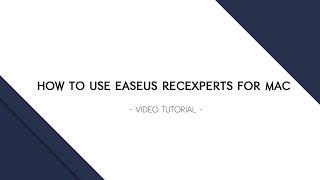 How to use EaseUS RecExperts for Mac