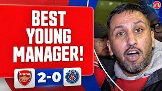 We Have The Best Young Manager In The World! | Arsenal 2-0 PSG