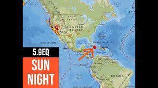 5.9 Earthquake Cuba Region. Sunday Night update 12/22/2024