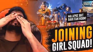 GIRL on Fire Joining Random Girls Squad - PUBG MOBILE - FM RADIO GAMING