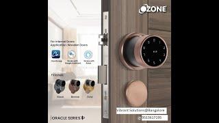 Ozone Oracle series Smart Lock with 5-way Access | Google Assistant & Alexa(Black, Bronze, and Gold)