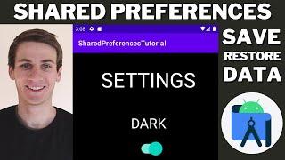 Save Settings in Shared Preferences Android Studio Tutorial