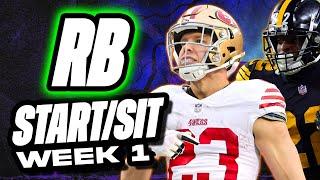  WEEK 1 RB MUST Start/Sit Picks!  | 2024 Fantasy Football Advice