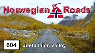 Driving Fv604 Jostedalen valley | Norwegian Roads 4K UHD