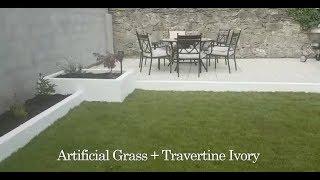 Tile|Merchant - Artificial Grass + Travertine