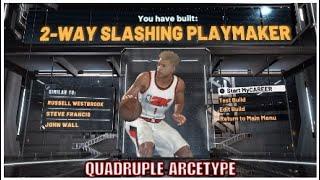 THE BEST 2-WAY SLASHING PLAYMAKER BUILD IN NBA 2K20 61 BADGES QUAD ARCETYPE ?