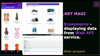 .NET Maui Apps | Ecommerce (online shop) - display product from Web API Service in MAUI application.