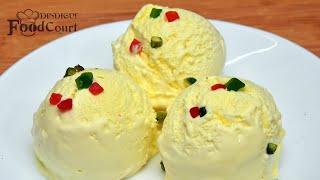 Creamy Custard Ice Cream Recipe/ Easy Ice Cream Recipe/ Custard Vanilla Ice Cream