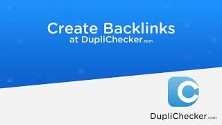 Free Backlinks Generator | Demo of Backlink Building with Advance SEO Tool - Duplichecker.com