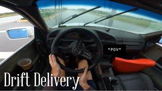 Uber Eats & Door Dash in my DRIFT Car *POV*