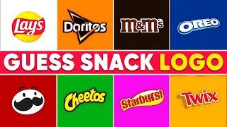 Guess The Snack Logo in 3 Seconds | 100 Famous Logos  Logo Quiz 2025