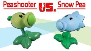 Plants vs. Zombies Pea Shooter Popper vs. Snow Pea Shooter Popper