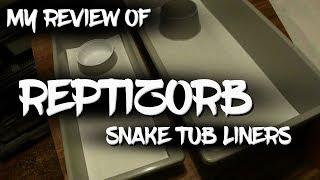 My review of Reptizorb snake tub liners