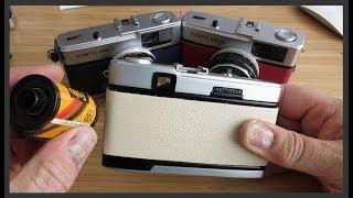 How to load & unload film on an Olympus Trip 35 camera