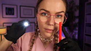 ASMR Cranial Nerve Exam at Night Shift!  Soft Spoken Medical RP