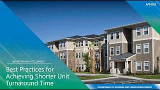 PHA Occupancy Webinar Series: Best Practices for Achieving Shorter Vacant Unit Turnaround Time