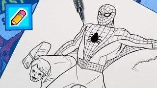 How To Draw SPIDER-MAN’S First Comic | Draw With Me!