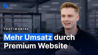 Mehr Umsatz durch Premium Website: Marvin Flenche berichtet über die Zusammenarbeit mit Flo Steinle