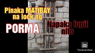 PINAKA MATIBAY NA LOCK NG PORMA dapat noon ko pa tinuro to sa inyo