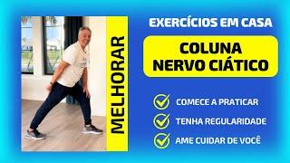 Exercícios Fáceis para Melhorar a Dor na Coluna e Nervo Ciático em Poucos Minutos