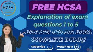 Episode 1 | Free Dumps of HCSA-Presales-IP H19-301 Exam Dumps | New updates Free dumps