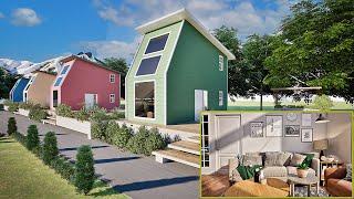 Amazing Tiny House with Bedroom Loft Design Idea (4x6 Meters) | Most Spacious, Brightest and Nicest