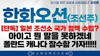 [ 한화오션 조선주 주가전망 ] 하반기 LNG 수주 임박 JP모건 미국은 급하다 잠수함 트럼프 조선주 삼성중공업 hd현대중공업 한화엔진 LNG hd현대미포 한국카본
