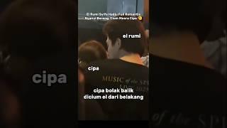 El Rumi keciduk bolak balik cium Syifa Hadju dari belakang, terbawa suasana dan lagu romantis