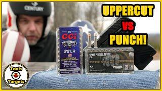 The THRILLA in MANILA!... NEW CCI Uppercut vs Federal Punch! .22lr Self Defense AMMO Test!