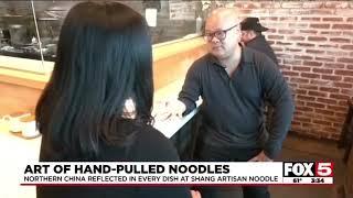 @fox5lasvegas interview with @lasvegasfill at Shang Artisan Noodle!