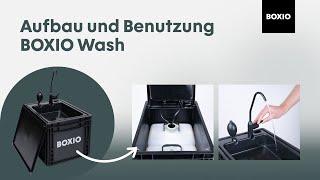 BOXIO - WASH: Aufbau und Benutzung des mobilen Waschbeckens