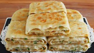 Recipe of multi-layer meat pancake. Family Version. Nice and crispy