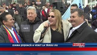 Diana Șoșoacă a venit la Târgu Jiu