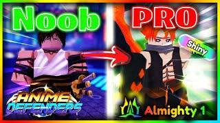 How to Get OVERPOWERED In Anime Defenders Noob to Pro Ep 1
