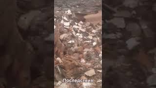 Костанай Аманкарагай страшные последствия после пожара ,залиния