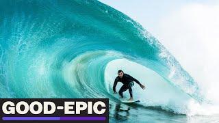 Big, Scary Shorebreak Tubes in Newport Beach